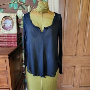 ECOTE Sheer Waffle Knit Top